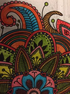 Day 33: Daphne's Diary Coloring Book (brush tip markers)