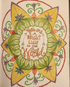 Day 52: Coloring  the perfect message to wrap up the weekend.