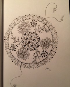 Day 57: Happy mandala for a happy evening